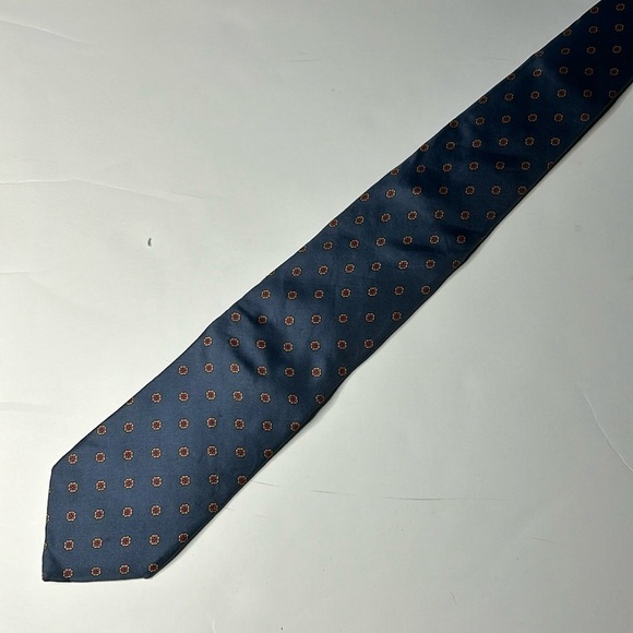 GIVENCHY Monsieur Silk Neck Tie Gray Blue Luxury Simple Minimal Italy - Picture 2 of 8